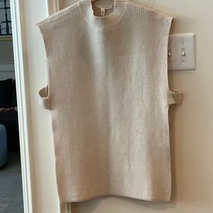 Open Sided Grade & Gather Sweater Tank (S)